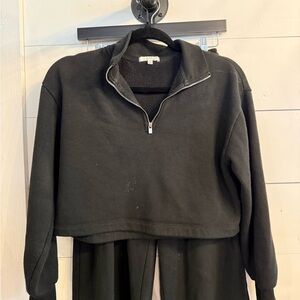 Black Quarter-Zip Pullover ZSupply Set